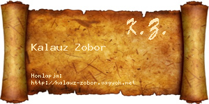 Kalauz Zobor névjegykártya